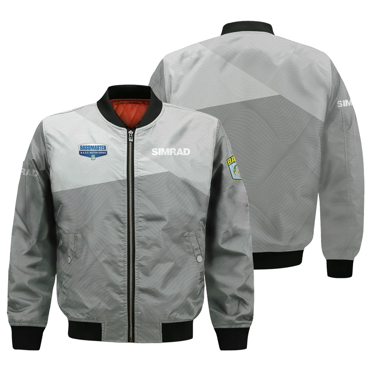 Fishing Tournaments Sport Classic Bomber Simrad B.A.S.S. Nation Tournament Bomber Jacket For Fan