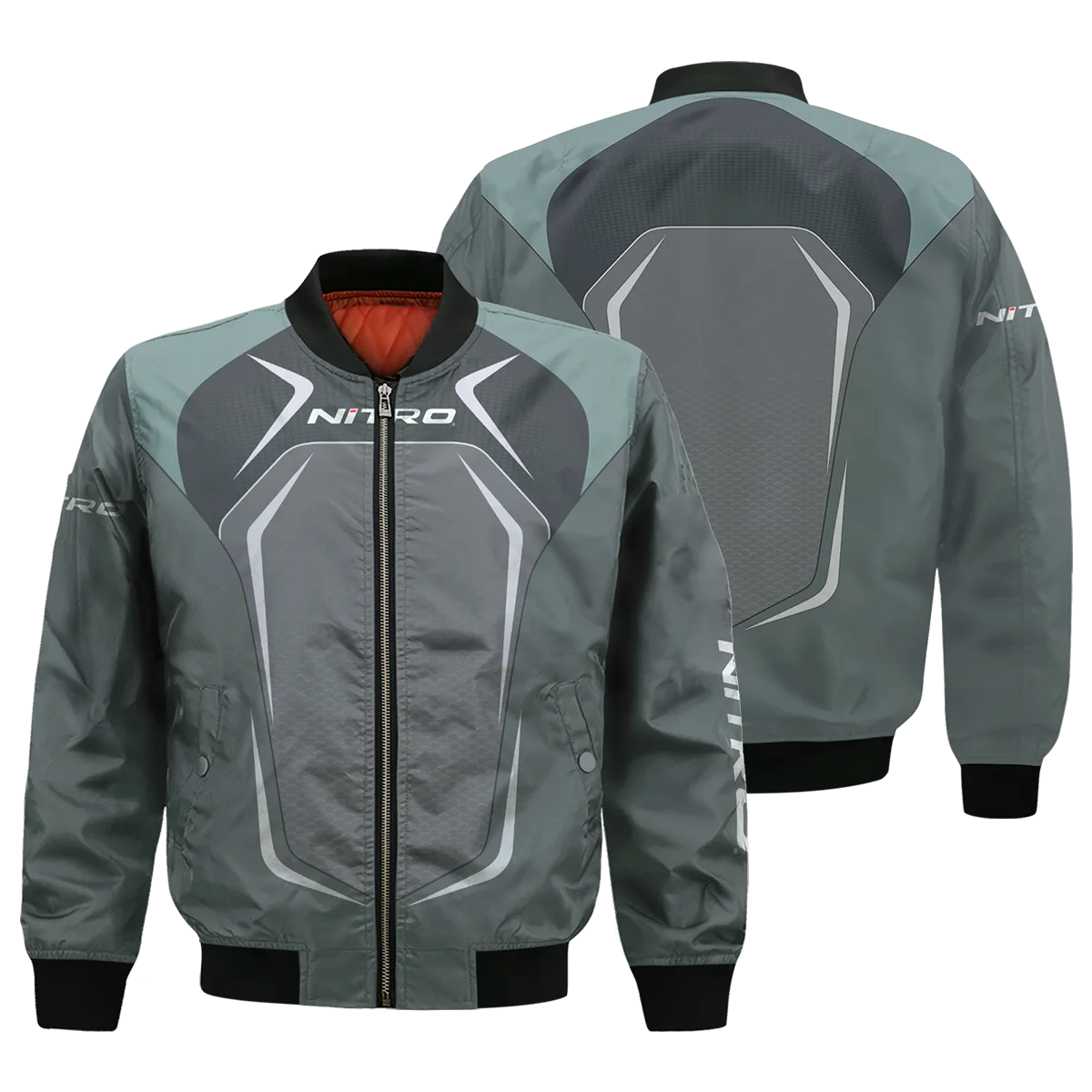 Fishing Tournaments Sport Classic Bomber Nitro Exclusive Logo Full Zip Bomber Jacket For Men Women