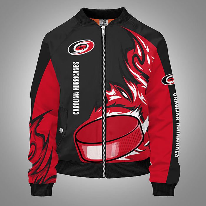 Carolina Hurricanes Red Bomber Jacket For Women Men