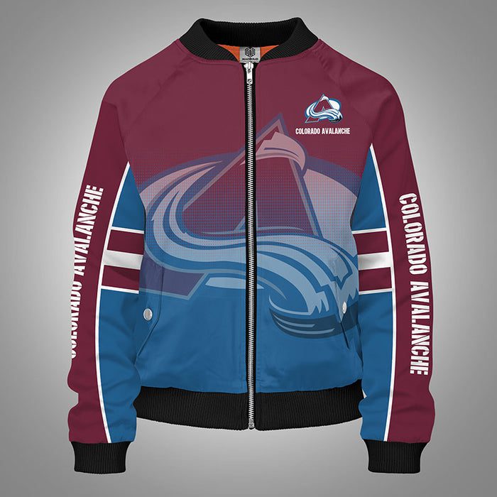 Colorado Avalanche Blue Unisex Bomber Jacket For Women Men