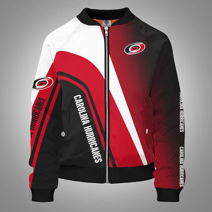 Carolina Hurricanes Red Unisex Bomber Jacket For Women Men