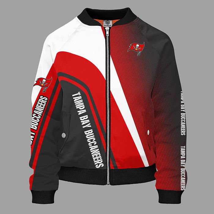 Tampa Bay Buccaneers Red Bomber Jacket For Women Men
