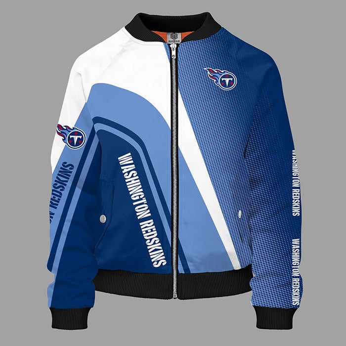 Tennessee Titans Blue Bomber Jacket For Women Men