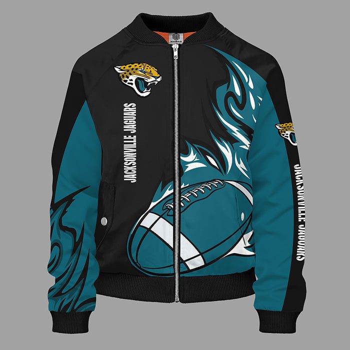 Jacksonville Jaguars Green Bomber Jacket For Women Men