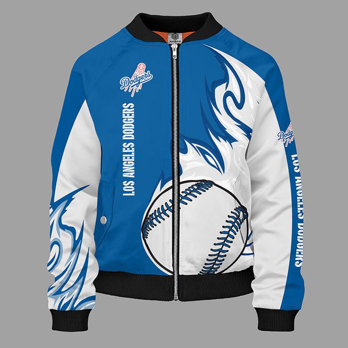 Los Angeles Dodgers Blue Bomber Jacket For Women Men