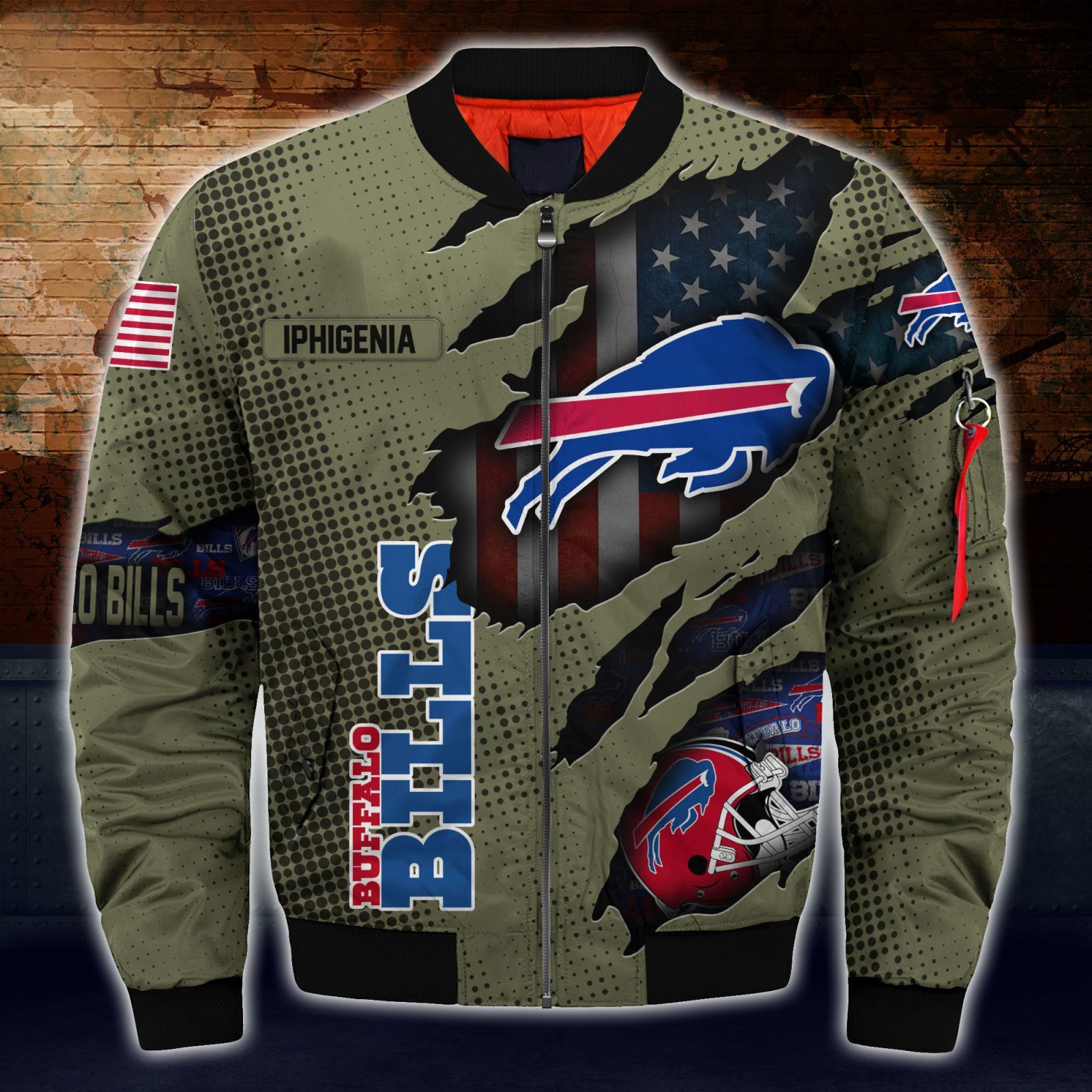 Buffalo Bills Nfl Custom Bomber Jacket For Women Men