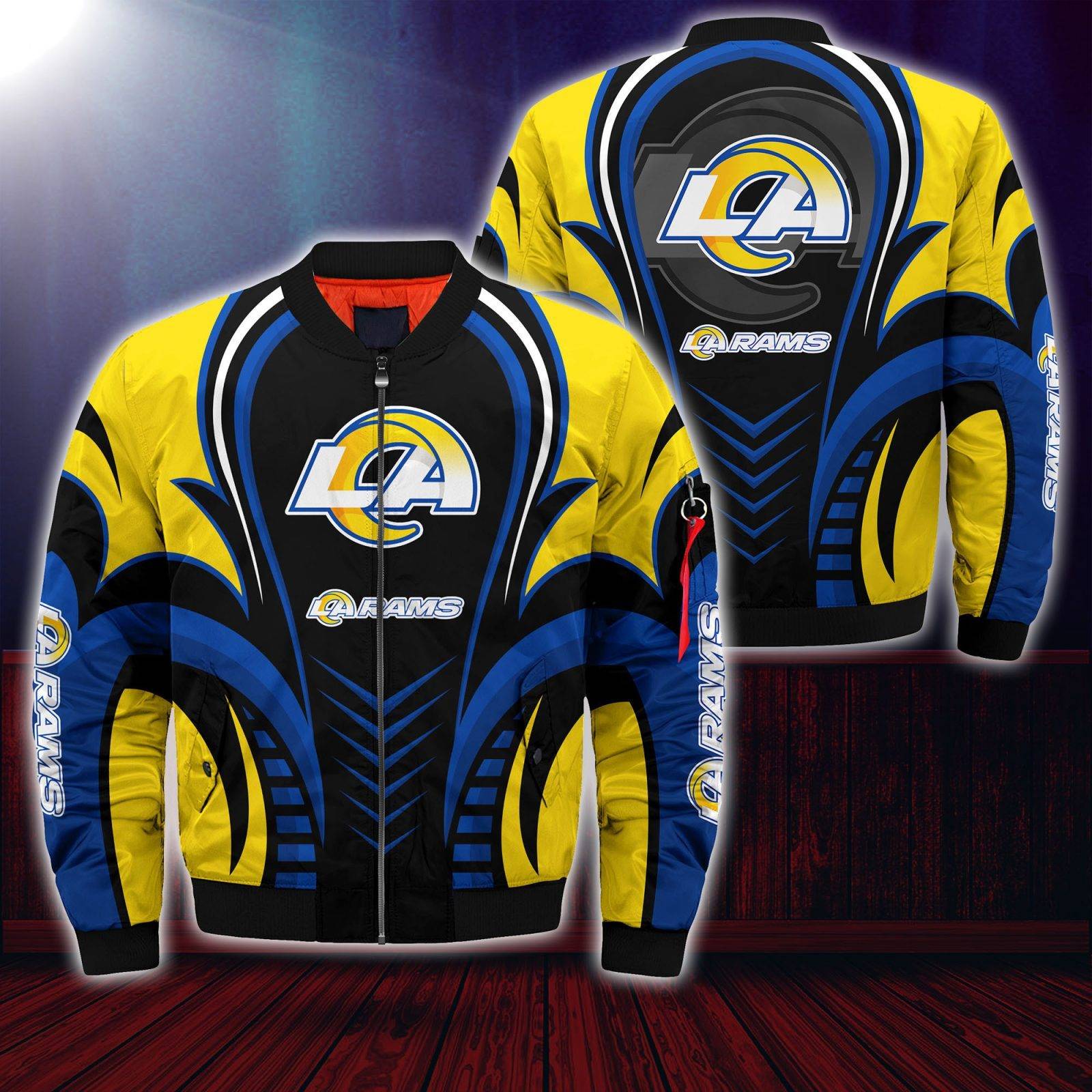 Los Angeles Rams Nfl Bomber Jacket For This Season For Women Men