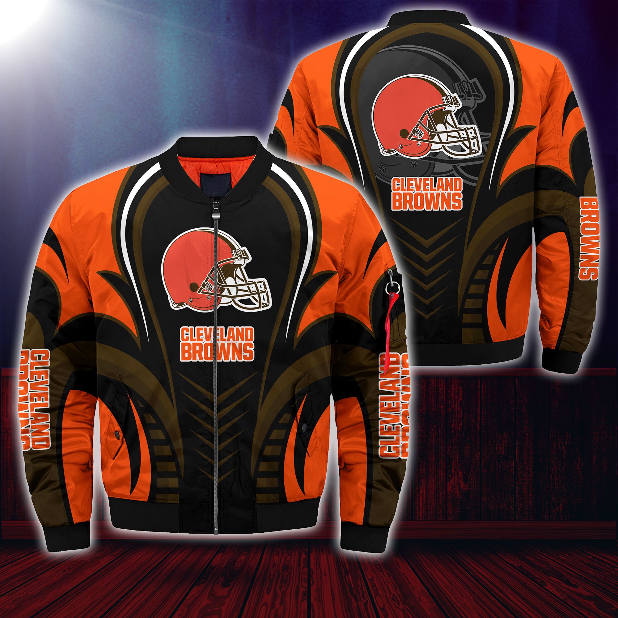 Cleveland Browns Nfl Bomber Jacket For This Season For Women Men