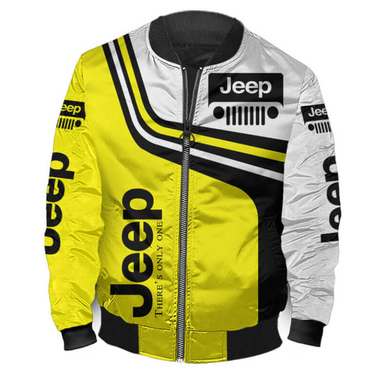 Bomber Jacket Jeep 3D Spring Autumn Casual Jacket For Biker