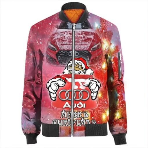 Zipper Bomber Jacket Audi Casual Jacket For Racer Biker For Women Men