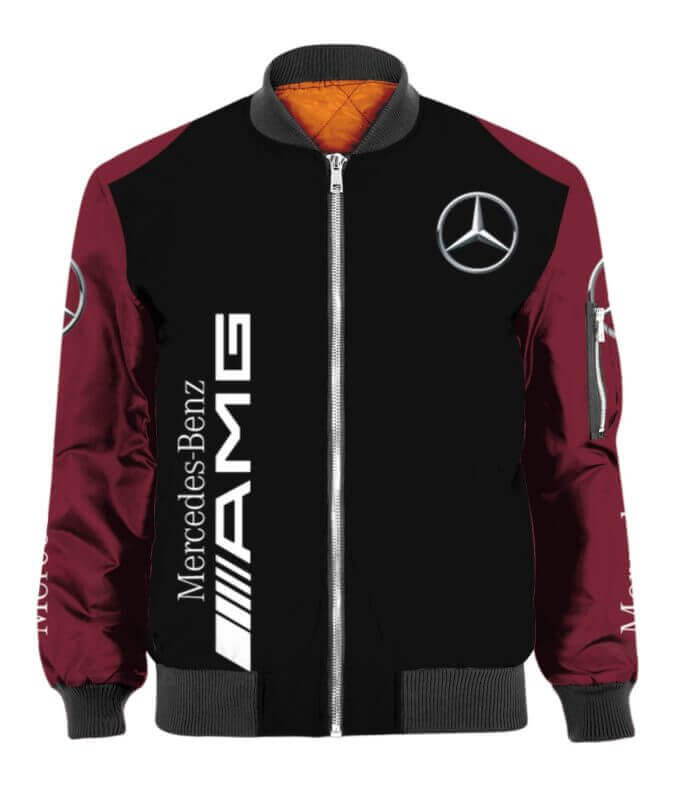 Bomber Jacket Mercedes Amg Team Motorsport Autosport Car Sports Gift For Racer Biker