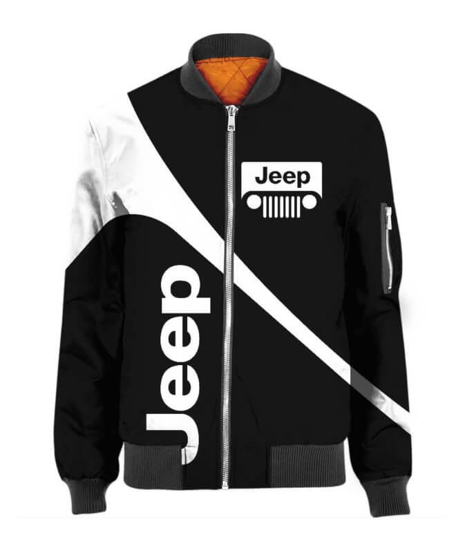 Bomber Jacket Jeep 3D Spring Autumn Casual Jacket For Racer Biker For Sport Fans Collection