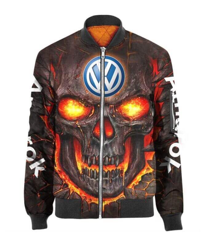 Bomber Jacket Volkswagen 3D Spring Autumn Casual Jacket Car Sports For Racer Biker For Women Men