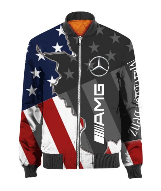 Bomber Jacket Jeep 3D Spring Autumn Casual Full Zip Jacket For Racer Biker For Women Men