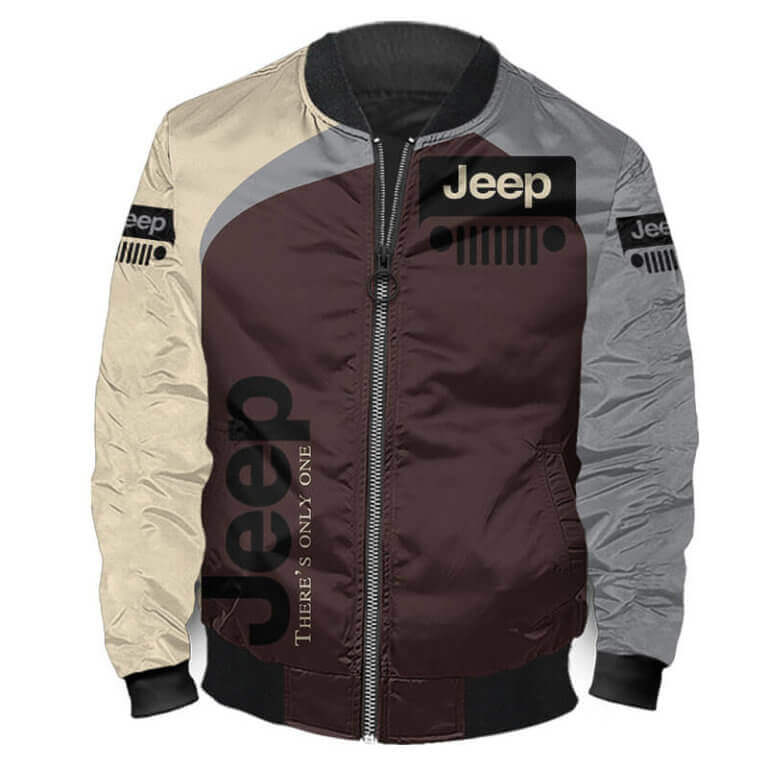 Bomber Jacket Jeep 3D Spring Autumn Casual Zipper Jacket For Racer Biker For Women Men