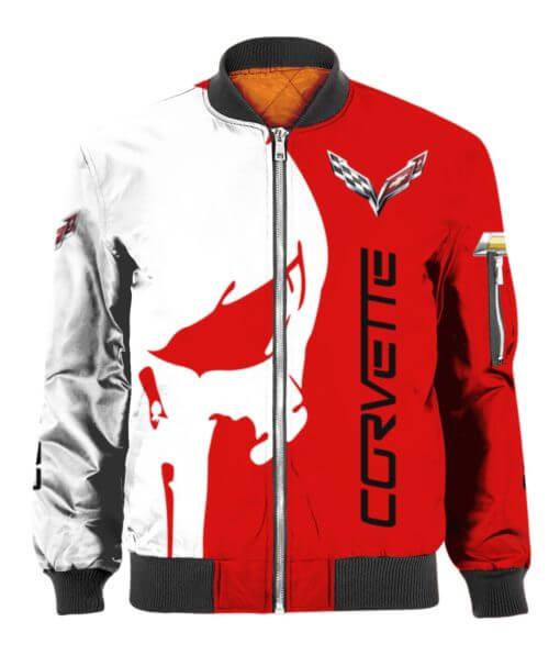Chevrolet Corvette Chevrolet 3D Spring Autumn Bomber Jacket For Racer Biker