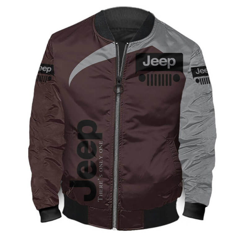 Bomber Jacket Jeep 3D Spring Autumn Casual Zip Up Jacket For Racer Biker For Women Men