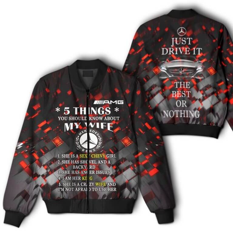 Bomber Jacket Mercedes 3D Spring Autumn Casual Jacket Car Sports For Racer Biker For Women Men
