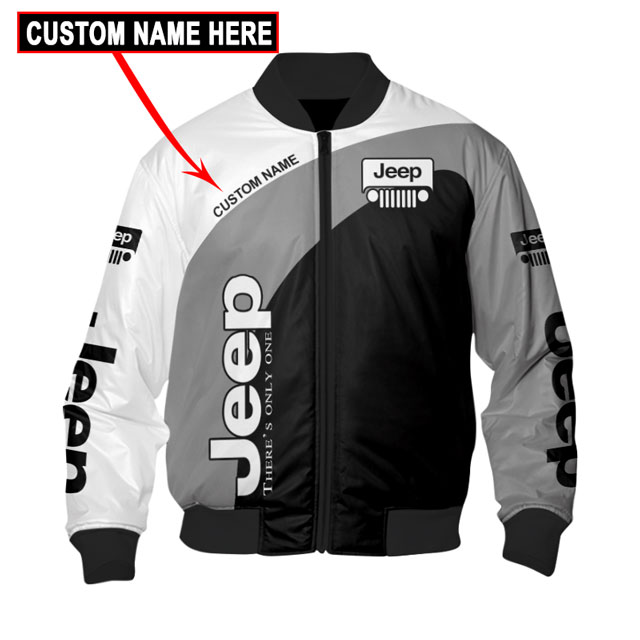 Bomber Jacket Jeep 3D Spring Autumn Casual Jacket For Racer Biker For Women Men
