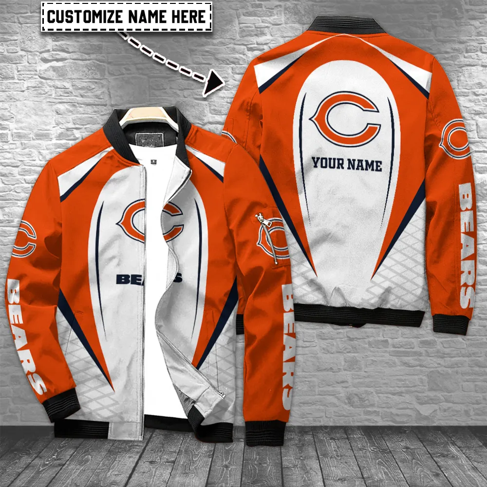 Chicago Bears Personalized Special Bomber Jacket For Cold Weather