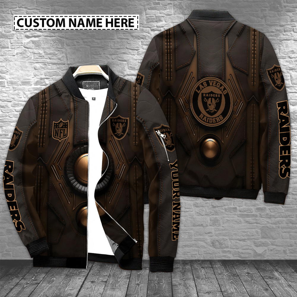 Las Vegas Raiders Personalized Best Bomber Jacket For Cold Weather