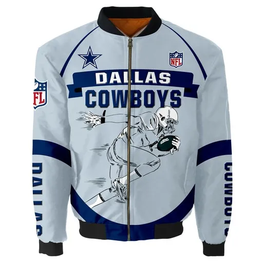 Dallas Cowboys Thick Bomber Jacket For Sport Fan