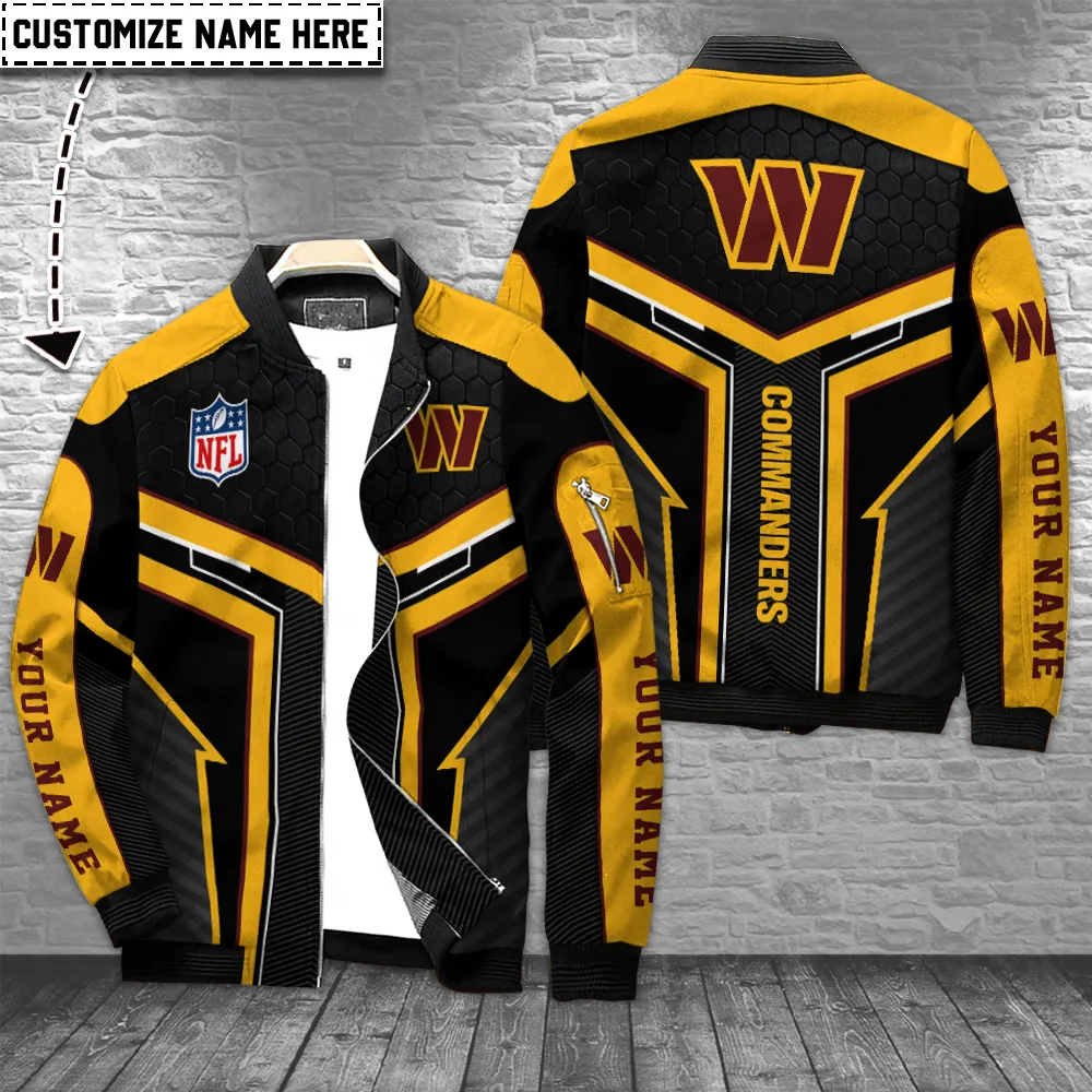 Washington Commanders Personalized Full Zip Bomber Jacket Collection For Cold Season