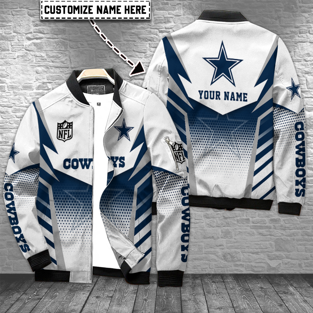 Dallas Cowboys Personalized Bomber Jacket For Cold Weather