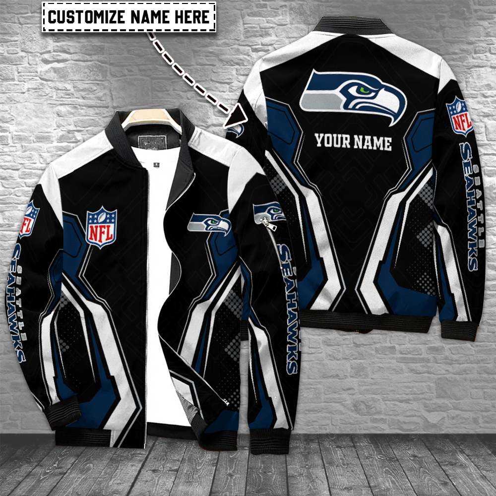 Seattle Seahawks Personalized Bomber Jacket For Cold Season