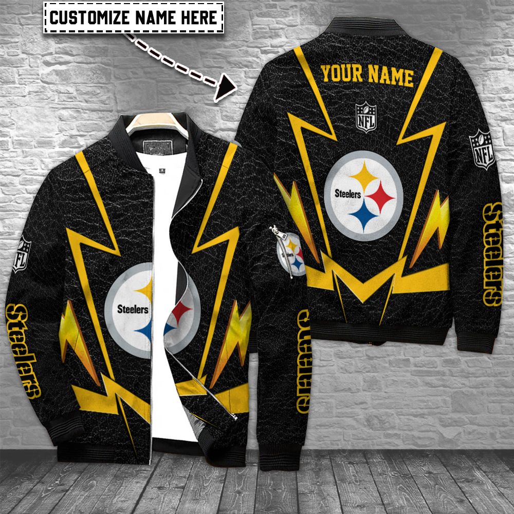 Pittsburgh Steelers Personalized Bomber Jacket Special Gift For Men Women In Cold Season