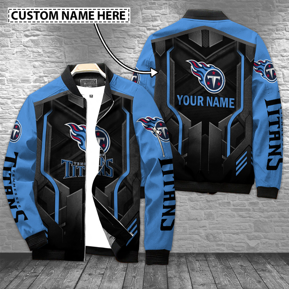 Tennessee Titans Personalized Bomber Jacket For Sport Fans