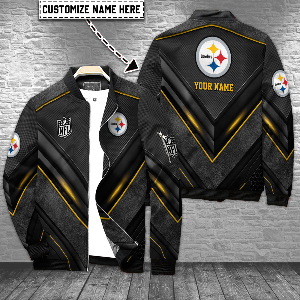 Pittsburgh Steelers Personalized Bomber Jacket Special Cold Season Gift For Fans