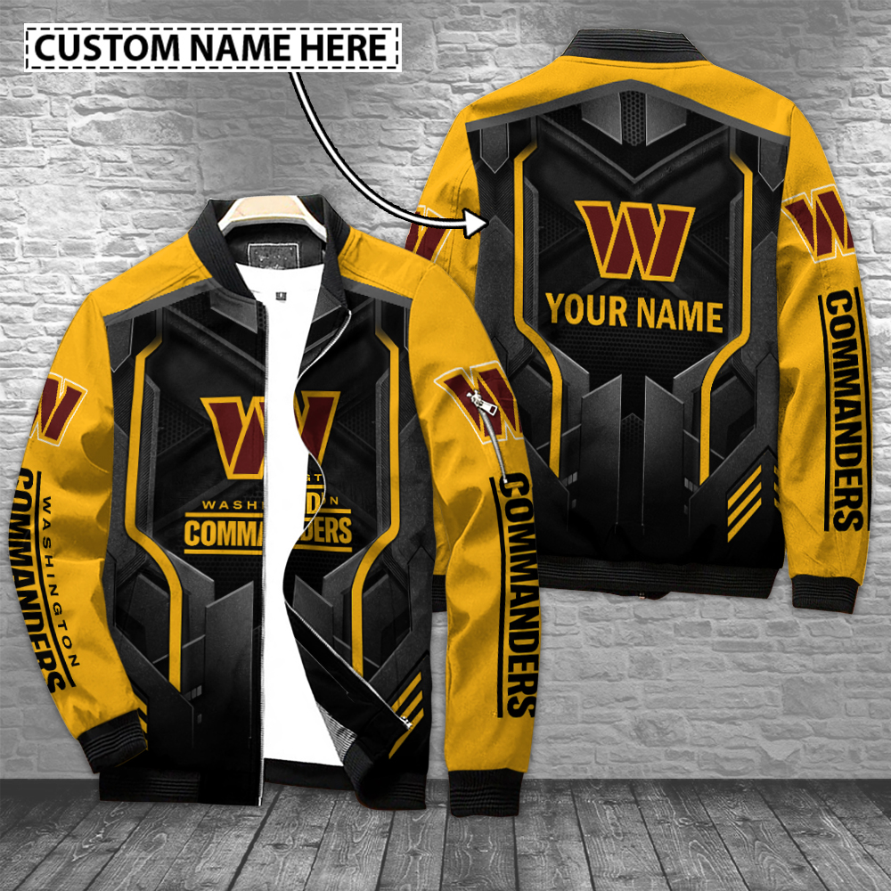 Washington Commanders Personalized Bomber Jacket For Cold Weather