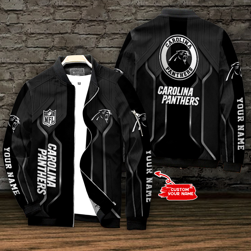 Carolina Panthers Personalized Bomber Jacket For Sport Fans