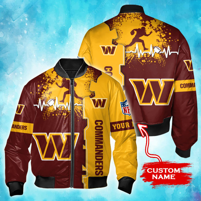 Washington Commanders Personalized Thick Bomber Jacket For Sport Fan