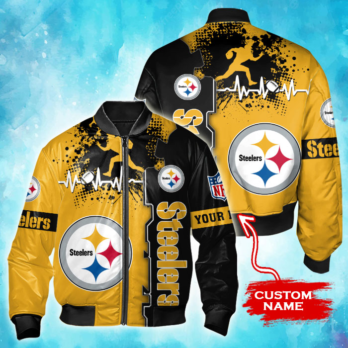Pittsburgh Steelers Personalized Thick Bomber Jacket For Sport Fan