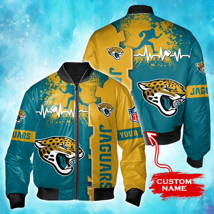 Jacksonville Jaguars Personalized Thick Bomber Jacket For Sport Fan