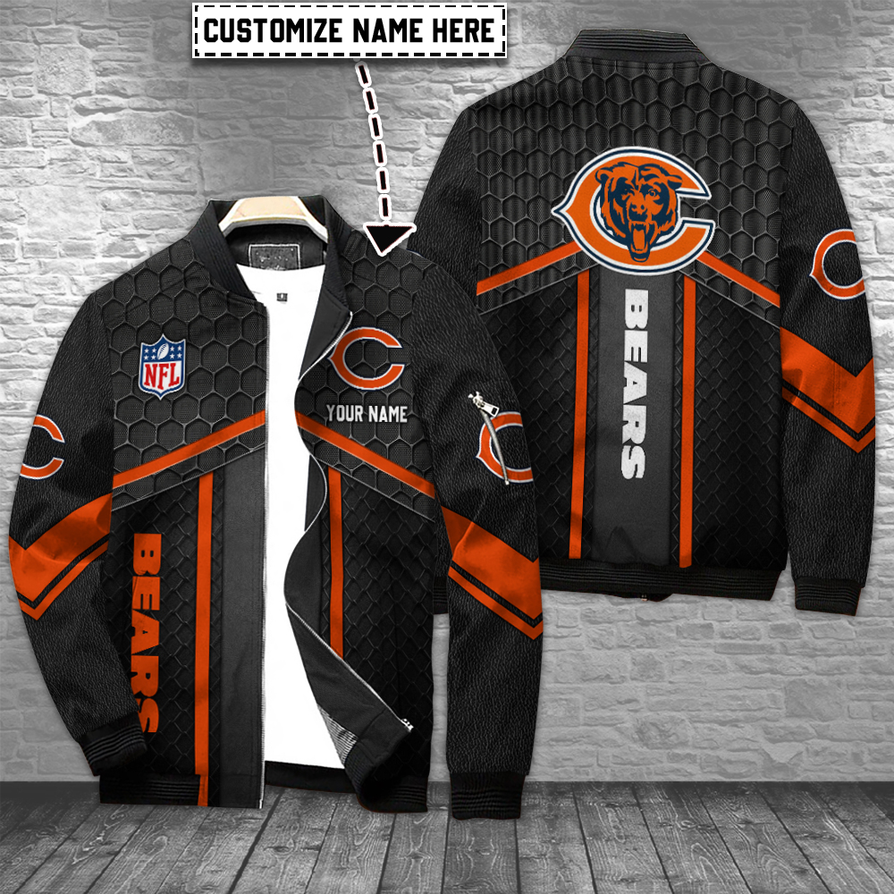 Chicago Bears Personalized Bomber Jacket For Sport Team Fans