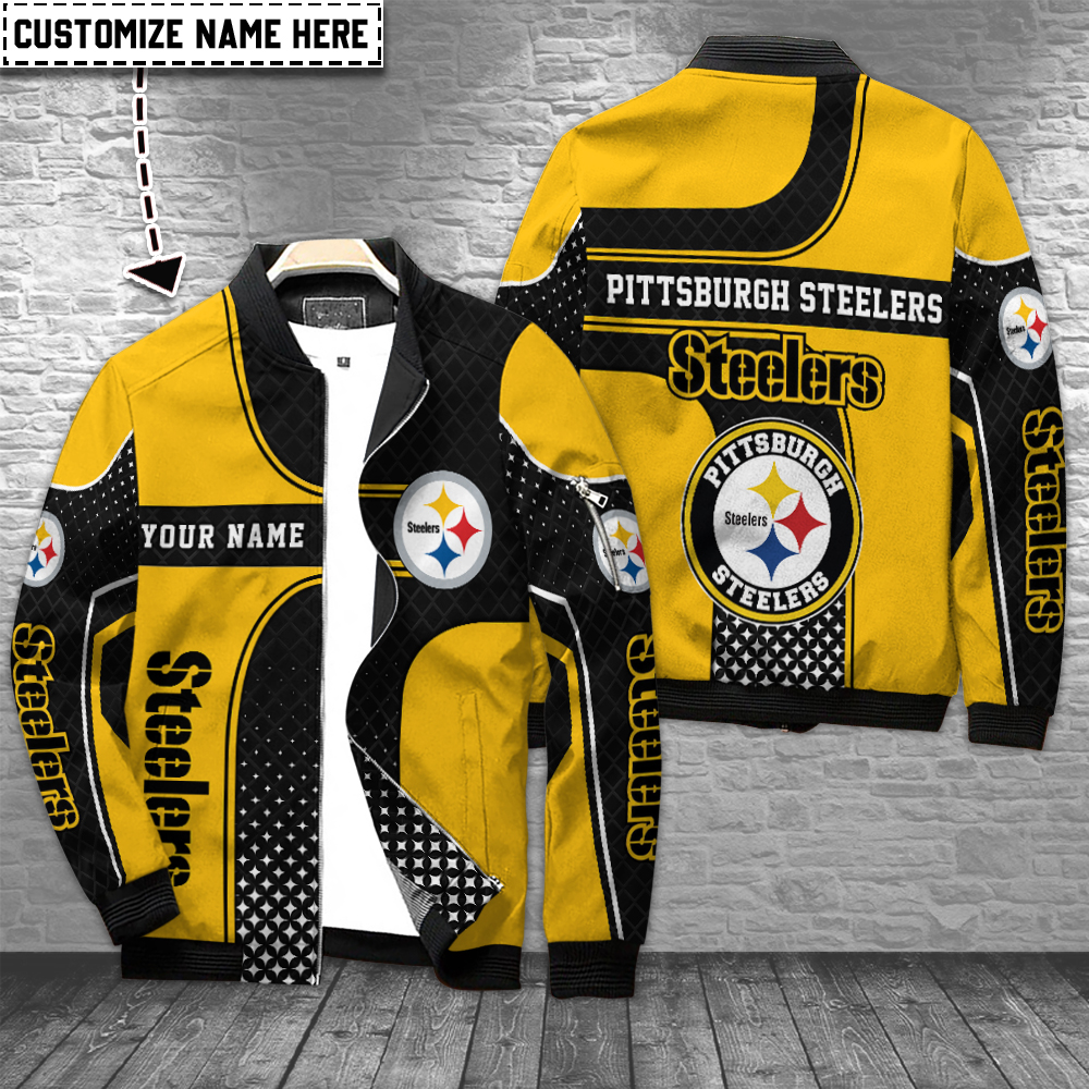 Pittsburgh Steelers Personalized Bomber Jacket Gift For Team Fans