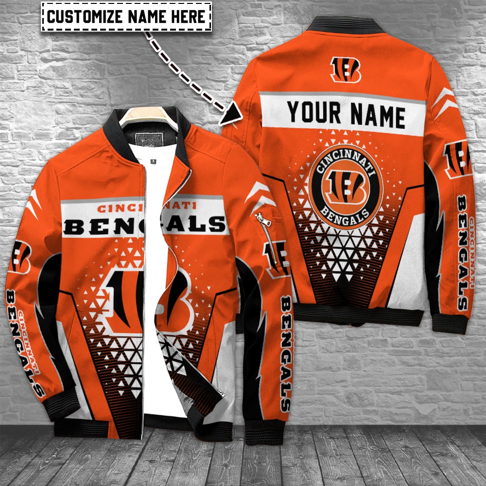 Cincinnati Bengals Personalized Bomber Jacket For Sport Team Fans