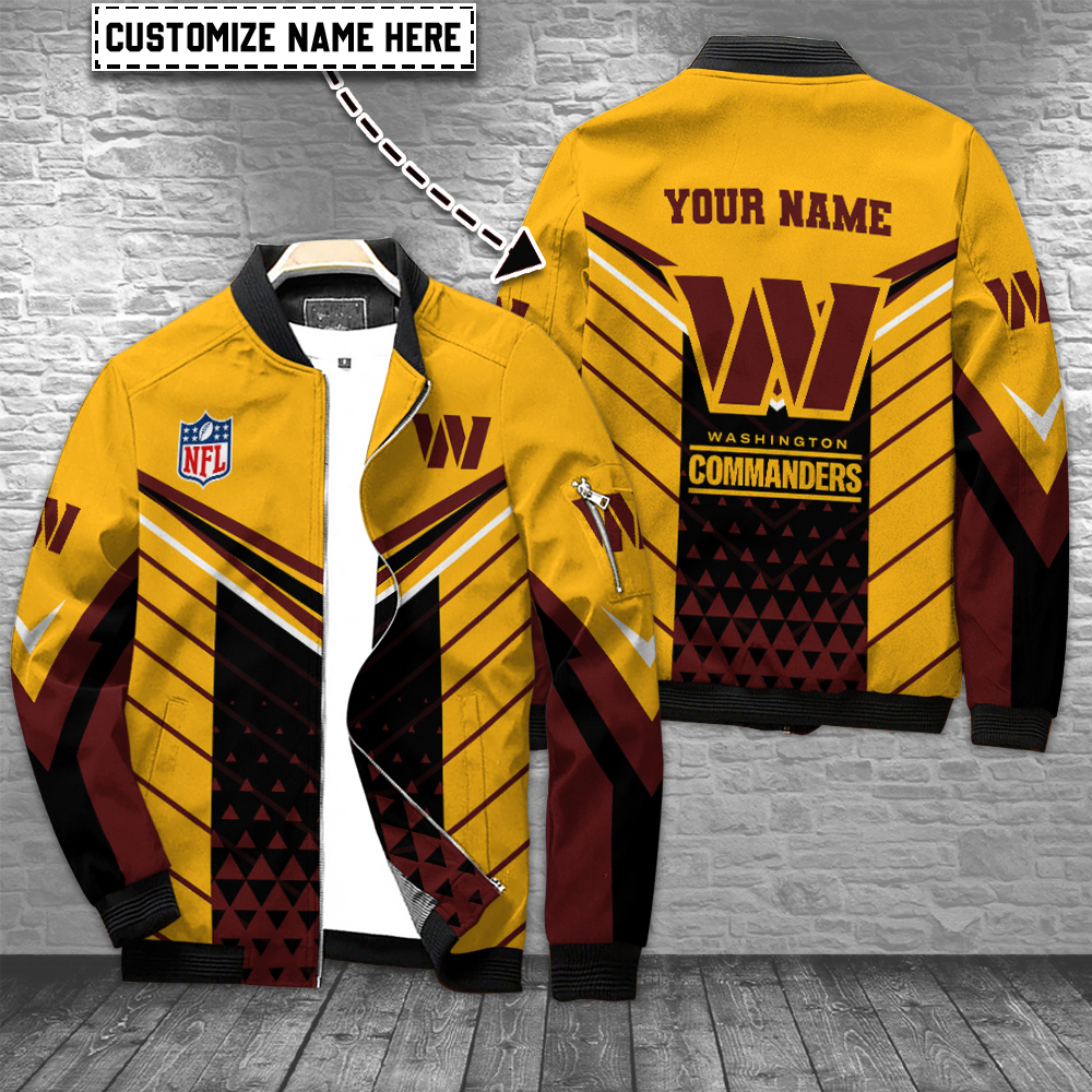 Washington Commanders Personalized Bomber Jacket For Sport Team Fans