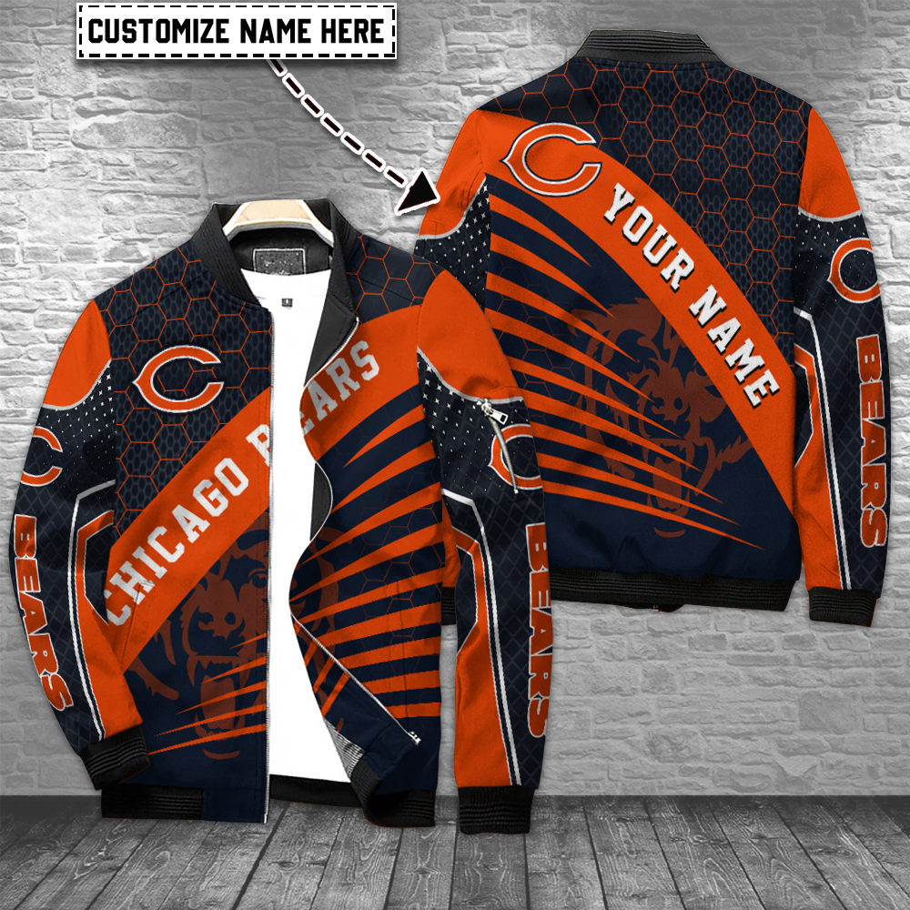 Chicago Bears Personalized Bomber Jacket For Cold Season