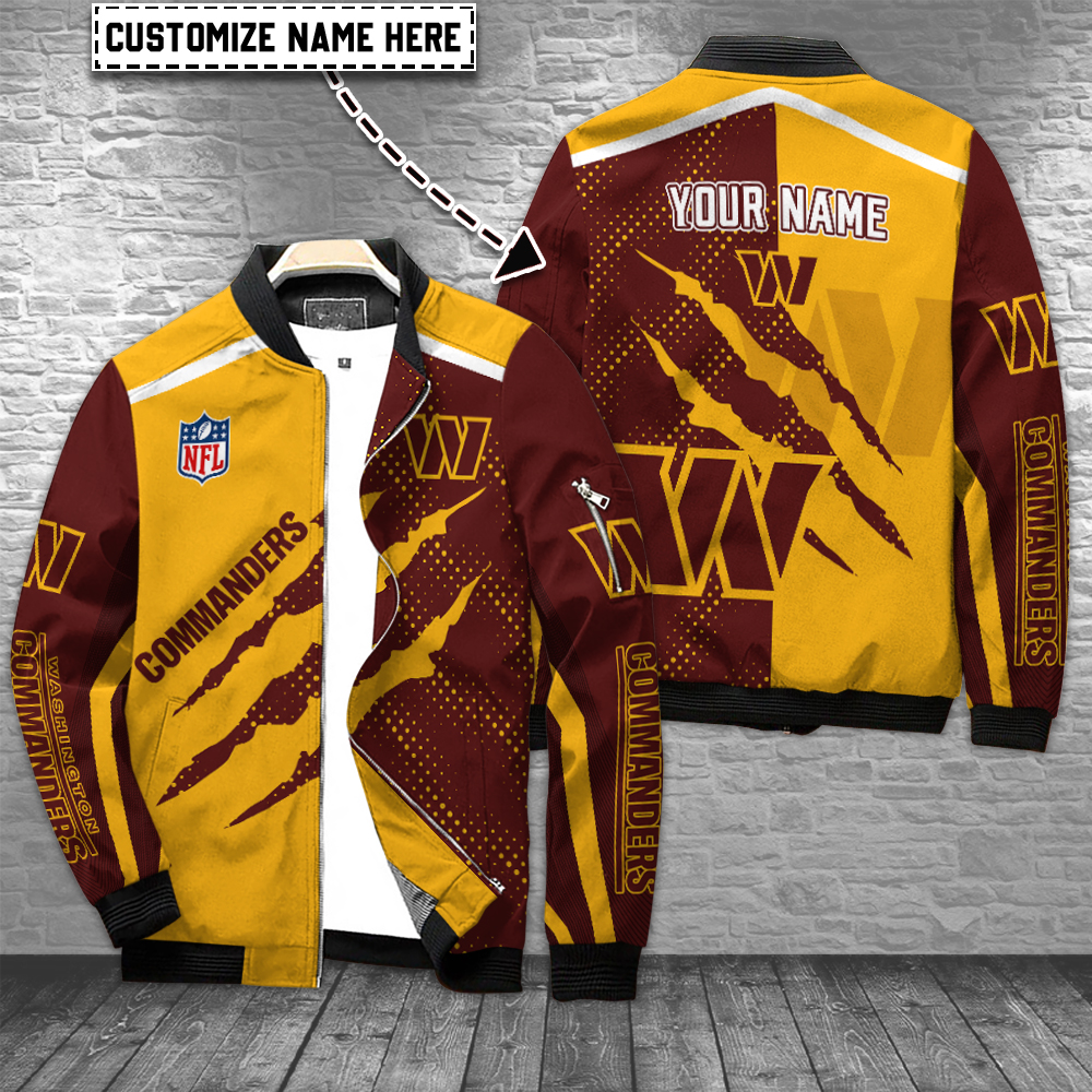 Washington Commanders Personalized Bomber Jacket For Cold Season