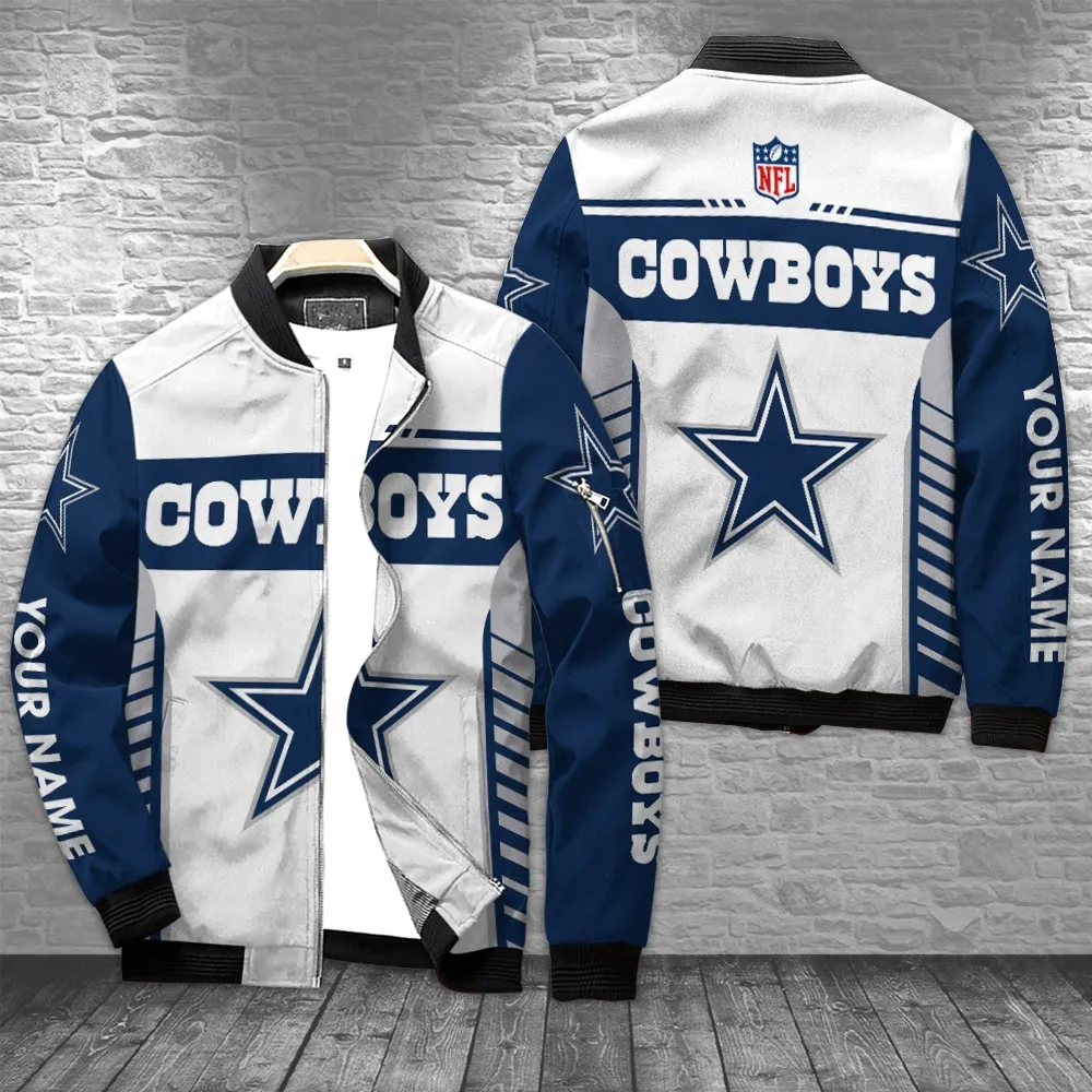 Dallas Cowboys Personalized Bomber Jacket For Team Sport Fans