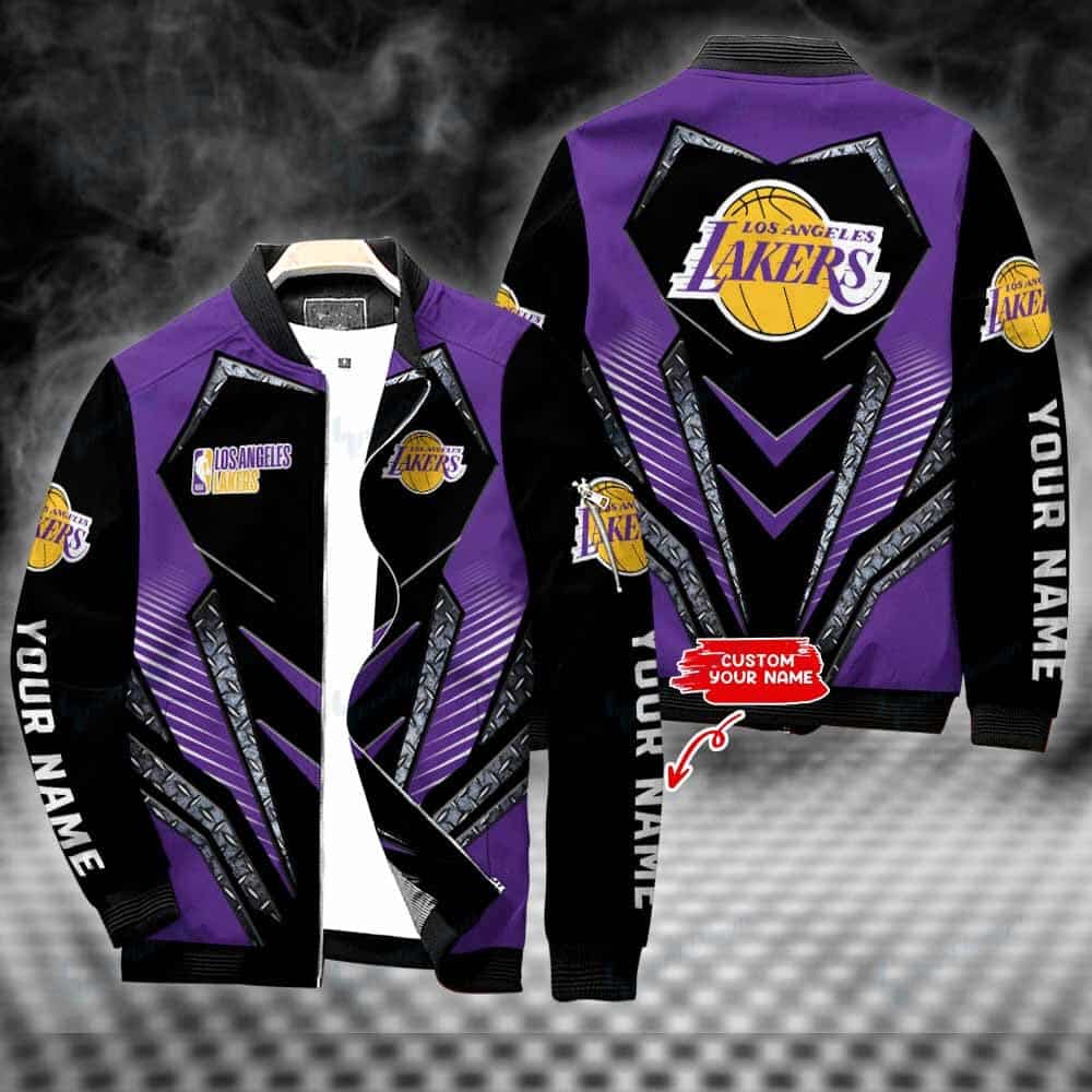 Los Angeles Lakers Personalized Bomber Jacket Best Collection For Sport Fans