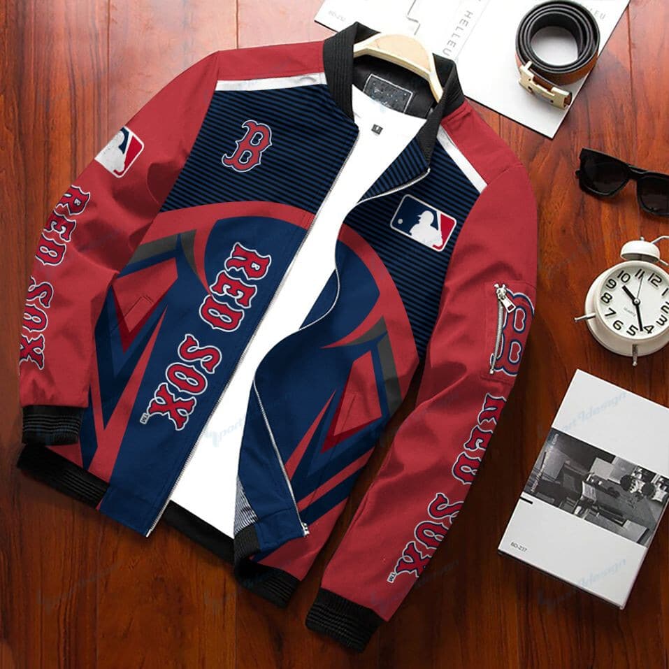 Boston Red Sox Bomber Jacket Zip Jacket For Men Women