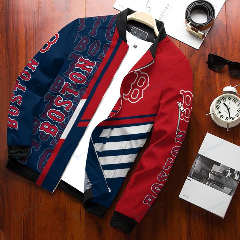 Boston Red Sox Bomber Jacket For Men Women