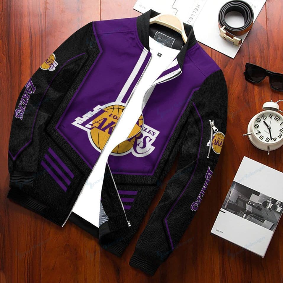 Los Angeles Lakers Nba Bomber Jacket For Fan