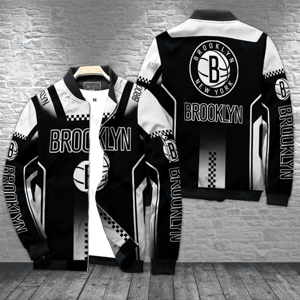 Brooklyn Nets Nba Personalized Bomber Jacket Best Collection For Sport Fans