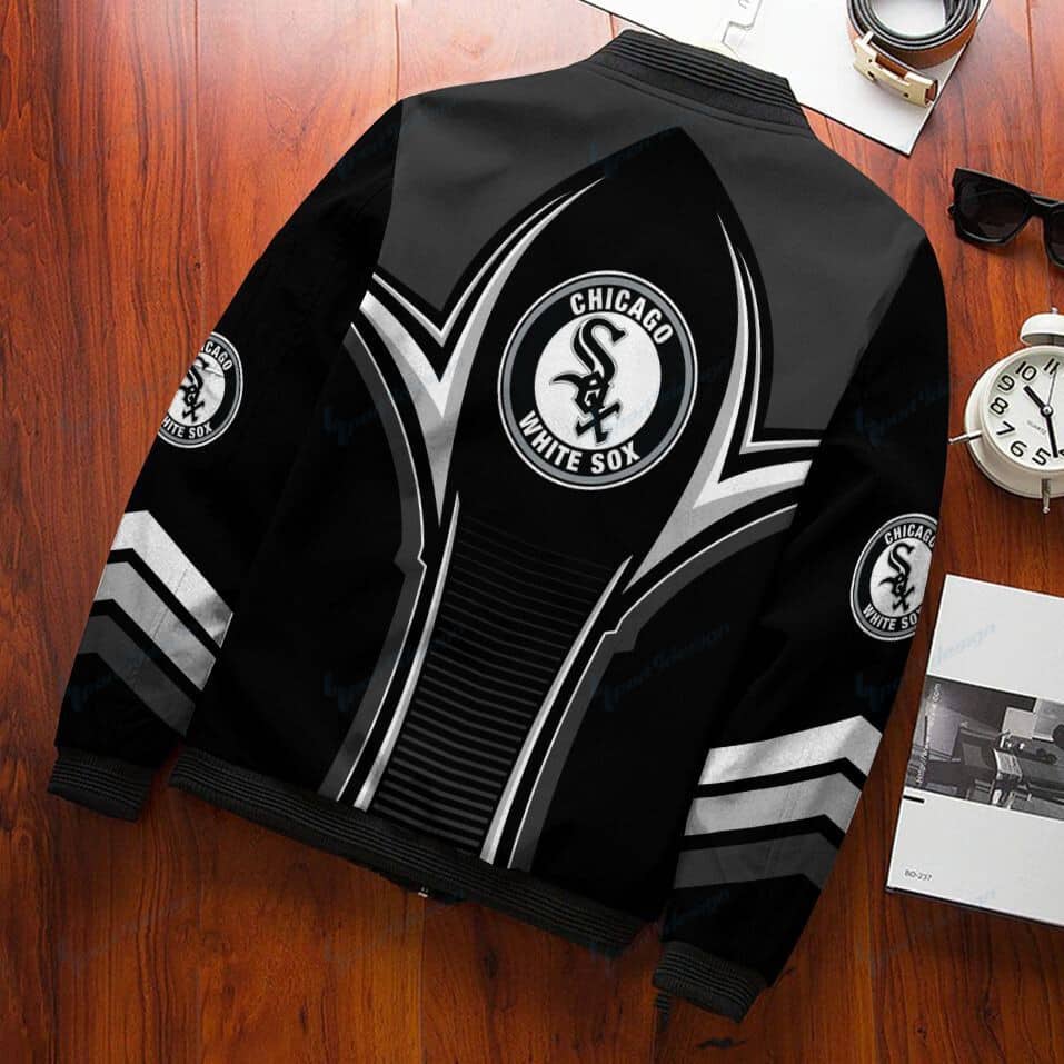 Chicago White Sox Bomber Jacket Full Zip Up Jacket For Fans